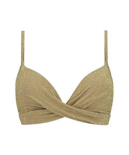 Beachlife Bikinitop Gold Glitter