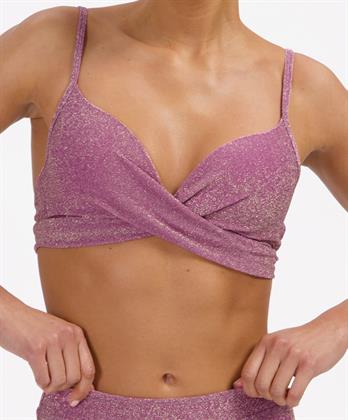 Beachlife Bikinitop Mauve Glitter