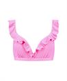 Beachlife Bikinitop Melon & Pink Ruffle