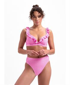 Beachlife Bikinitop Melon & Pink Ruffle