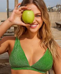 Beachlife Limited Bikini Top Lime Glitter