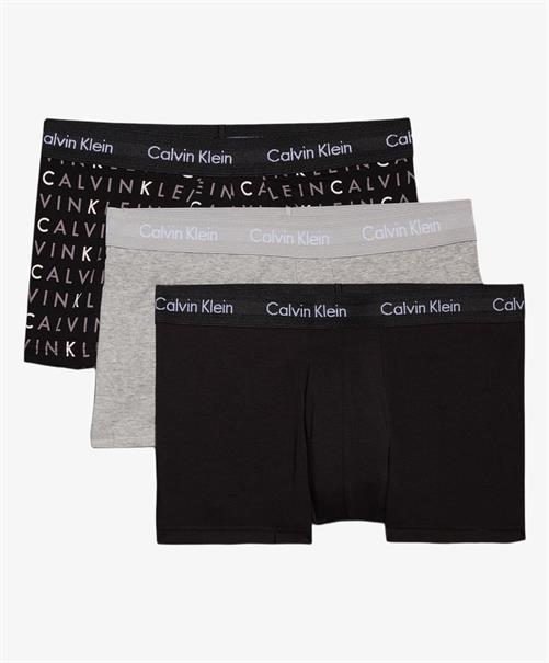 Calvin Klein Shorts Low Rise 3-Pack Zwart/Grijs