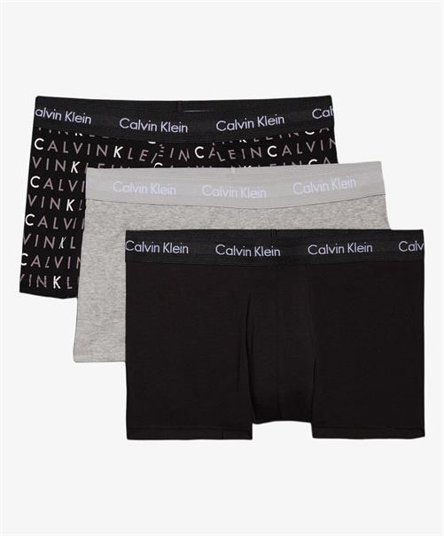 Calvin Klein Shorts Low Rise 3-Pack Zwart/Grijs
