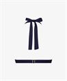 Cyell Triangel Bikinitop Satin Navy