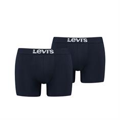 Levi's Shorts Solid Basics 2-pack Donkerblauw