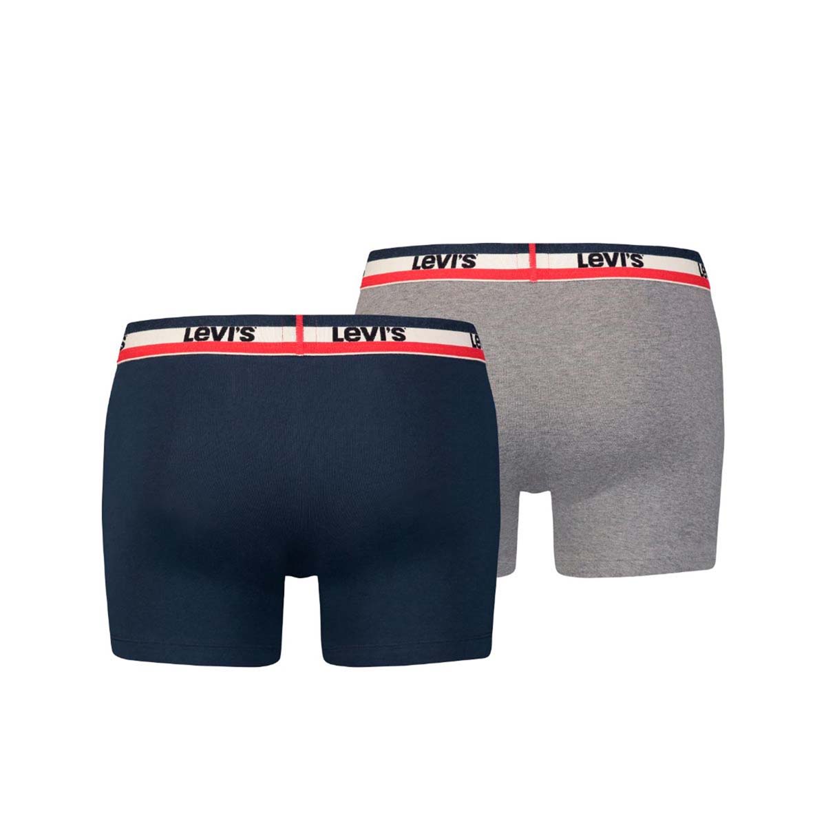 Volg ons voordeel verhaal Levi's Shorts Sportswear Logo 2-pack Grijs/Blauw van boxershorts