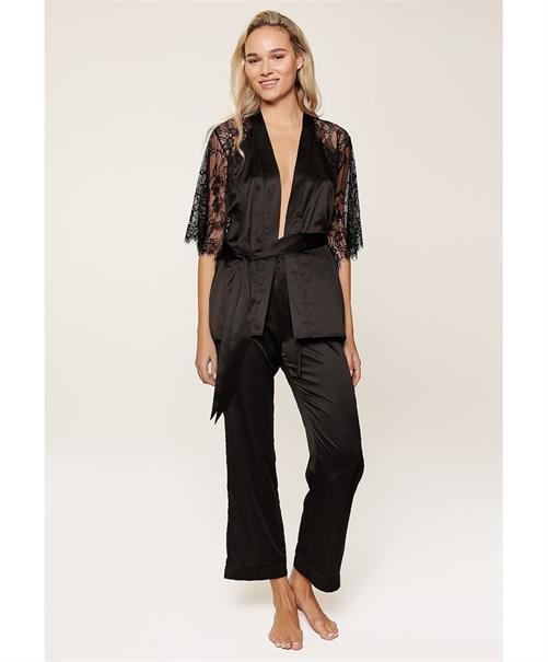 LingaDore Kimono Set Black Boudoir