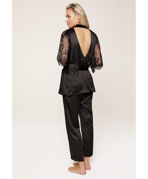 LingaDore Kimono Set Black Boudoir