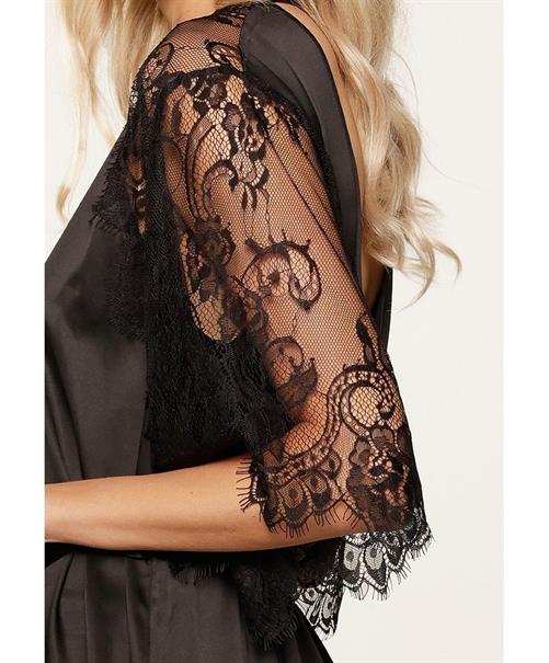 LingaDore Kimono Set Black Boudoir