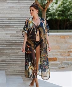 Mila Beach Kaftan Bloemenprint
