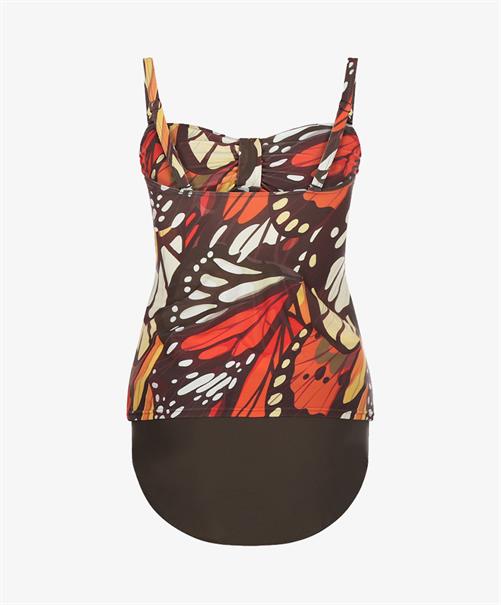 Mila Beach Strapless Tankini Bloemenprint