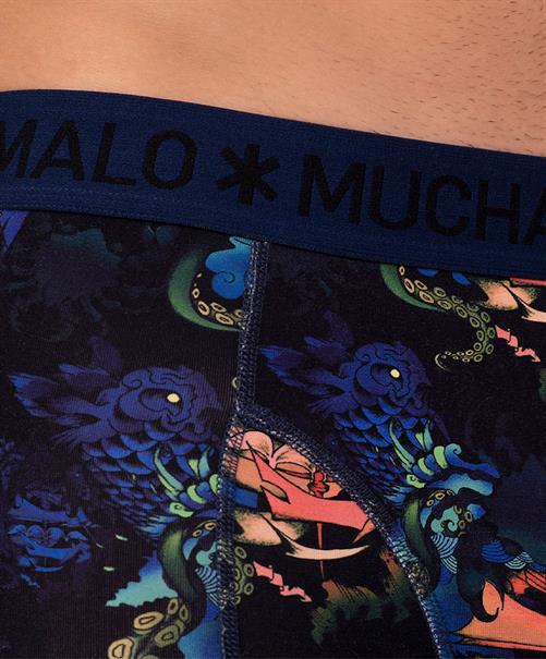Muchachomalo Boxers Ship Print / Solid 2-Pack