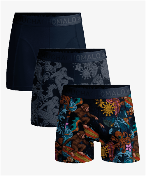 Muchachomalo Boxershort Surf Monkey 3-Pack